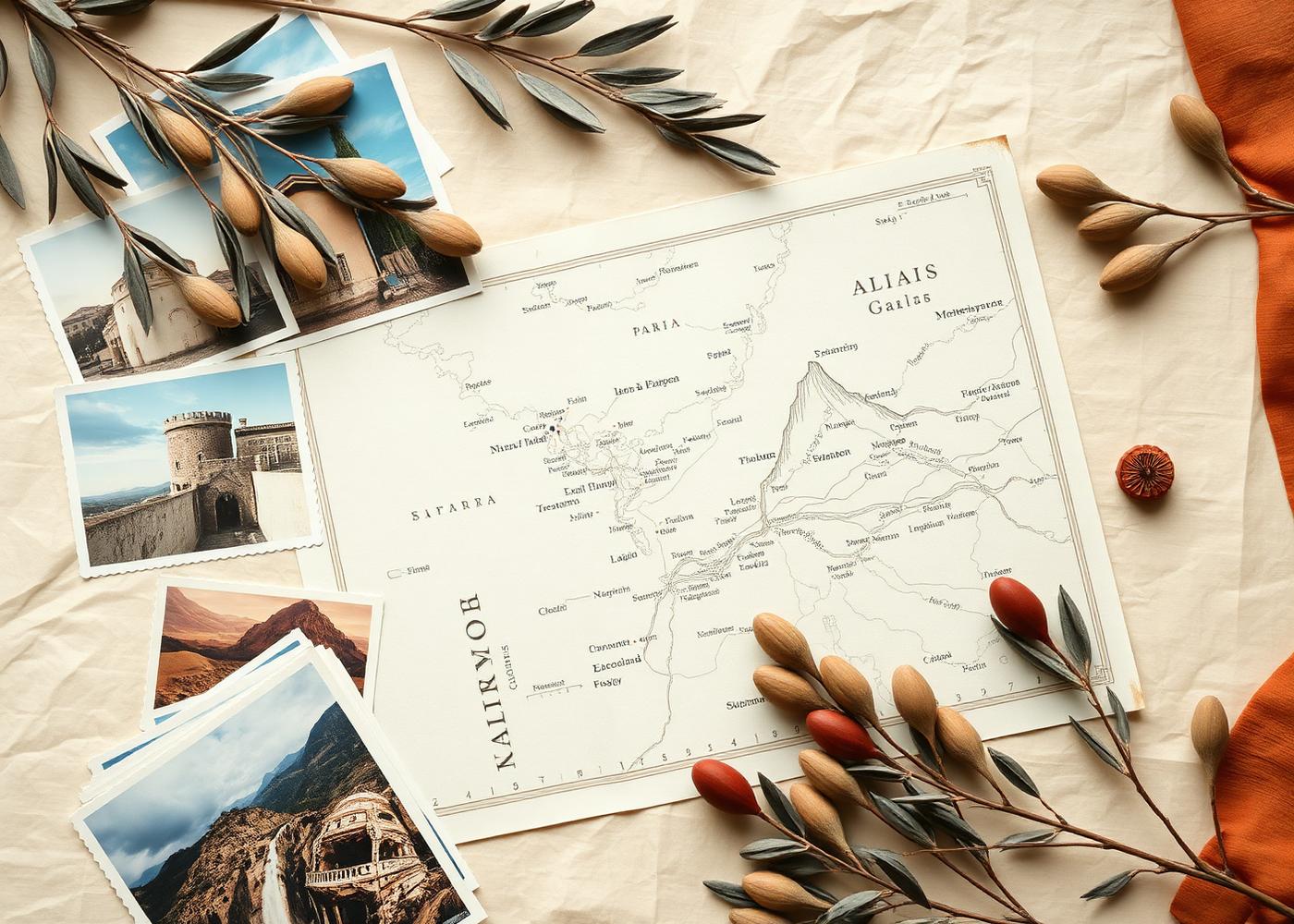 Vintage map and travel ephemera collected by William Emanuelsson